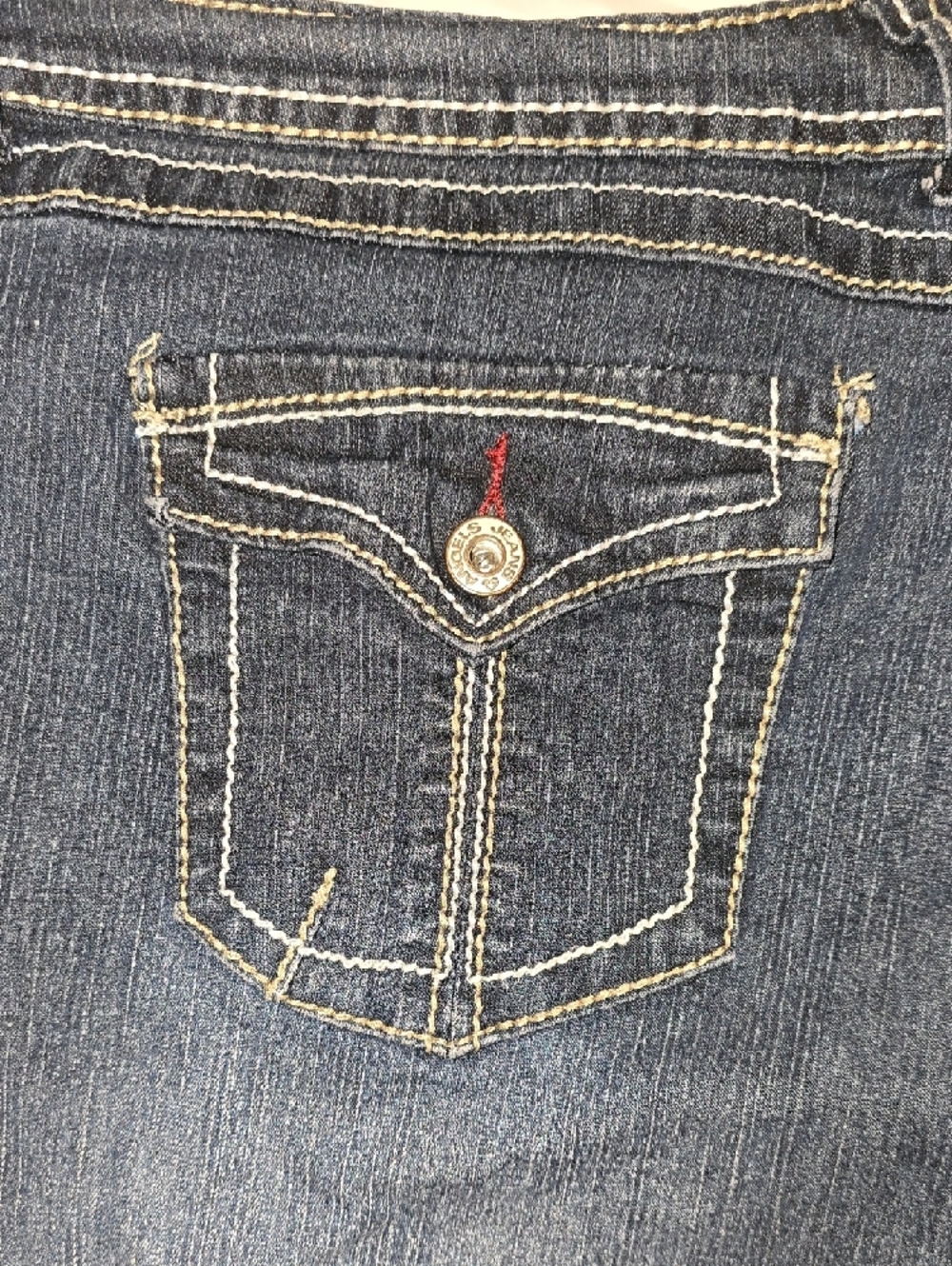Angels Womens Stretch Blue Jean Bermunda Shorts 16 - Picture 3 of 7